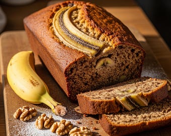 Easy Moist Banana Bread Recipe: Classic Homemade Loaf (PDF Download)