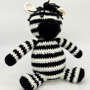 Crochet Zebra, Crochet animal, Stuffed Animals, handmade animal, Crochet Zebra, Handmade Zebra