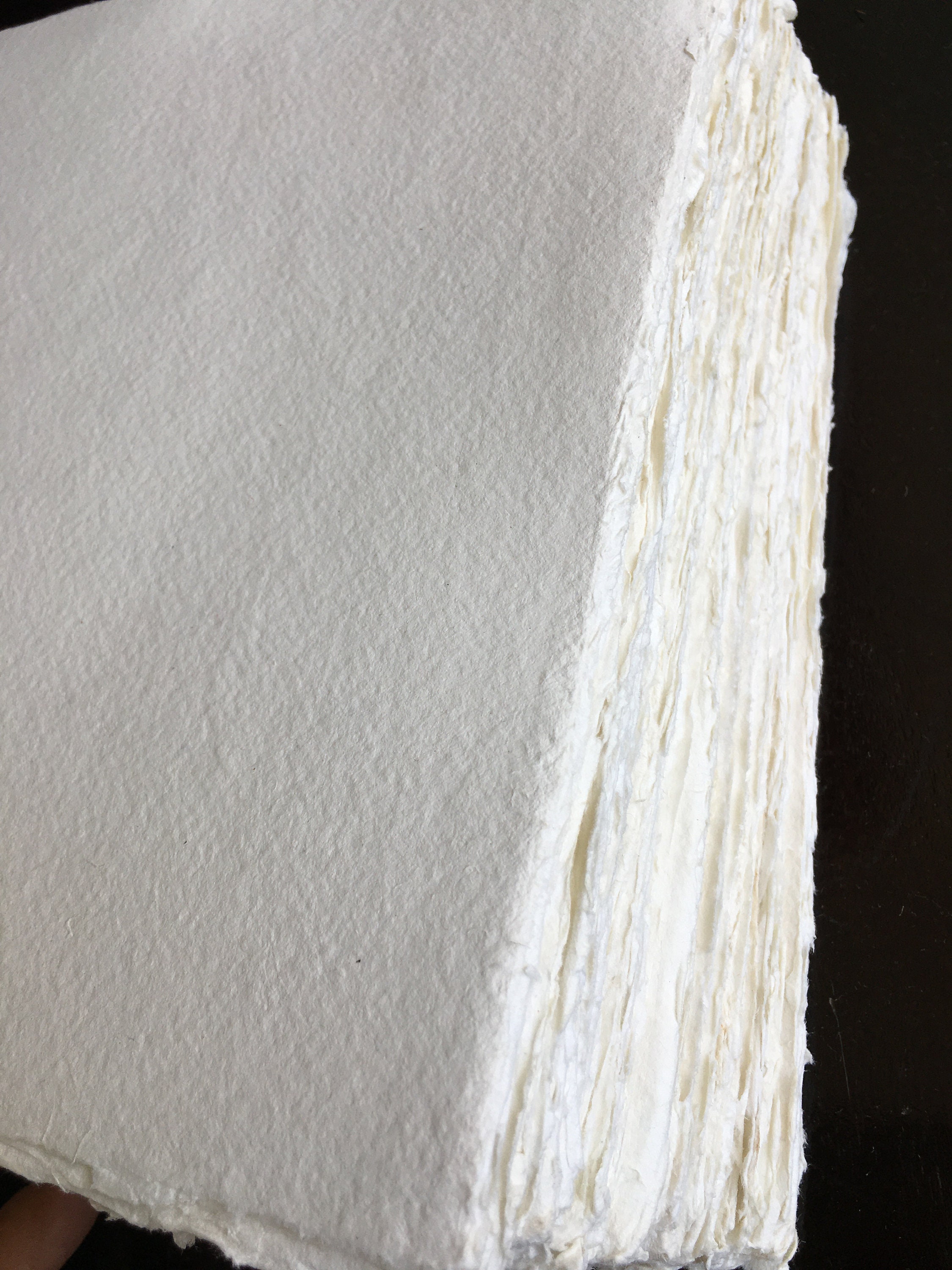 Handmade Watercolor Paper - Deckle Edge Khadi Cotton Rag Paper - Pack ...
