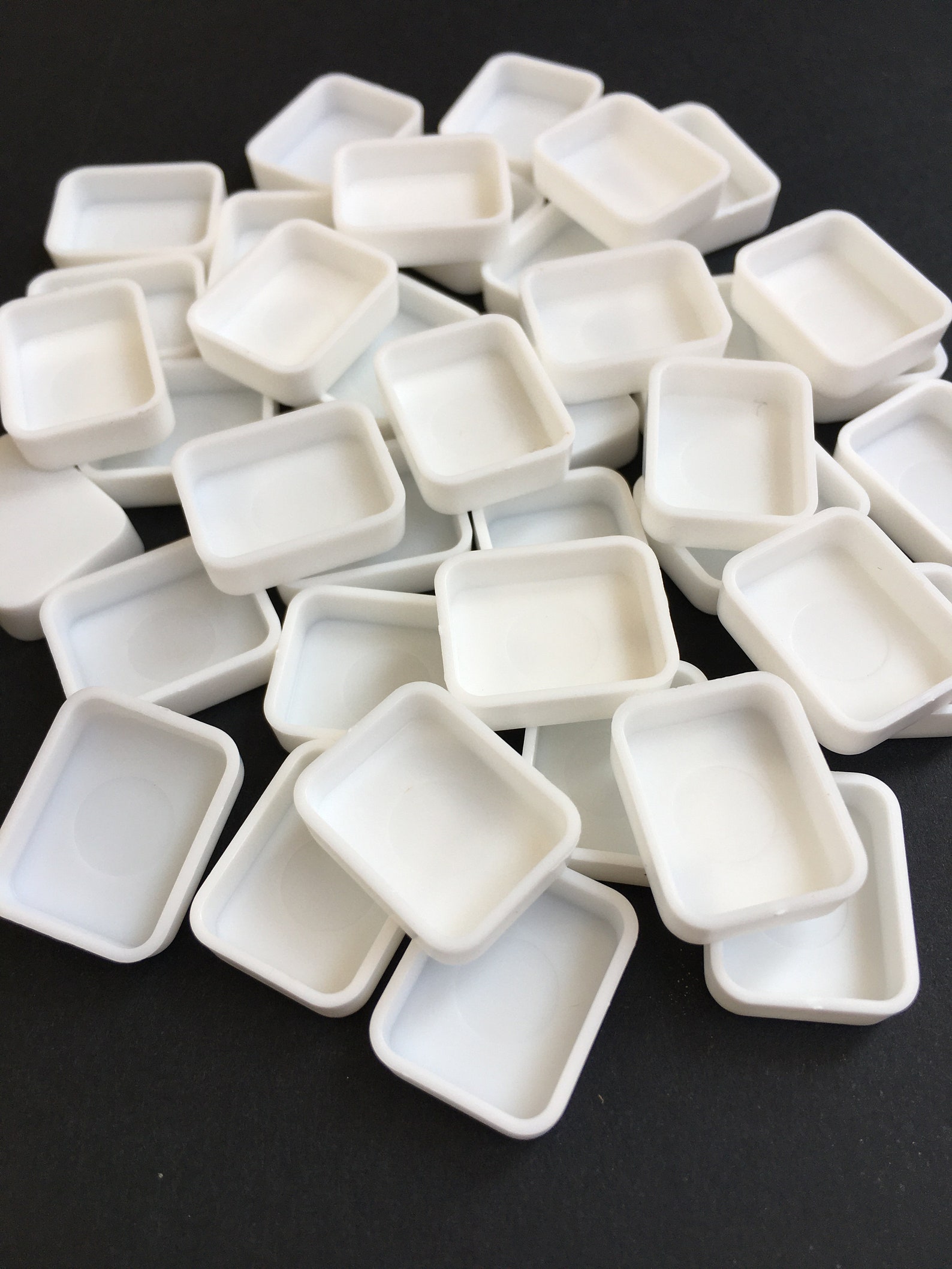 Empty Watercolor Plastic Pans Half Pans Quarter Pans Mini Etsy