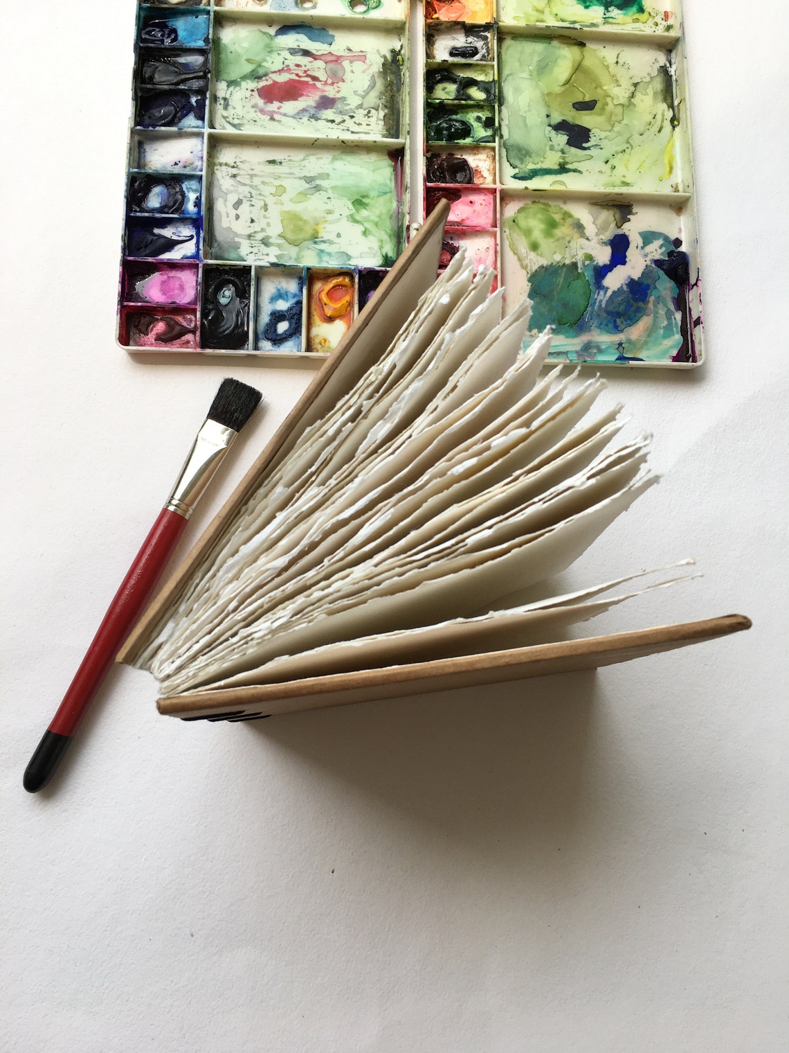 Square Sketchbook Handmade Watercolor Journal 15 x 15 cms Etsy