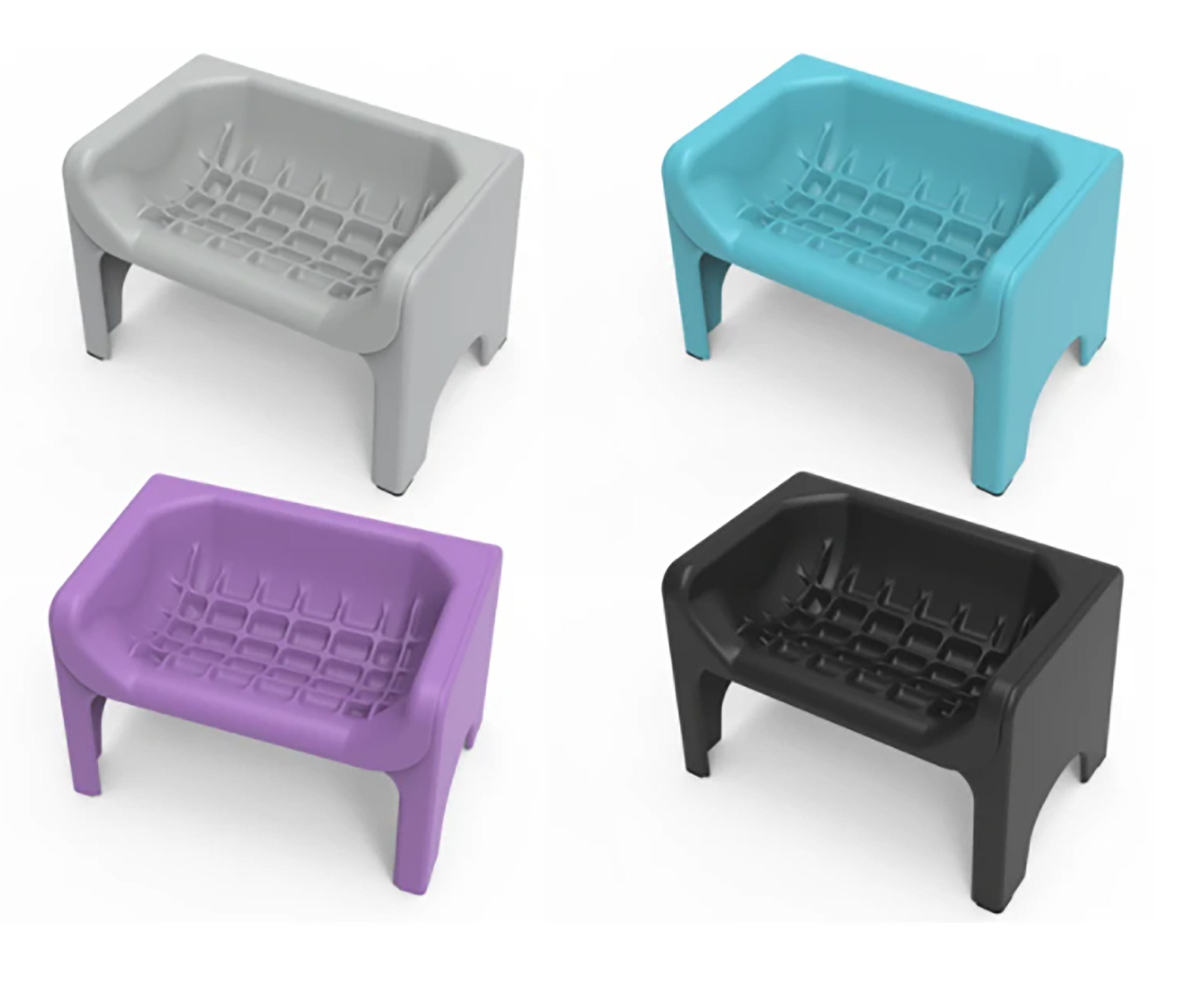 Raised Slow Feed Dog Trough Elevated Pet Food Bowls Senior Etsy UK