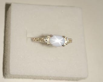 Sapphire Rings, 925 Sterling Silver Rings, White Star Sapphire Ring, Promise Rings, Valentine Day Gift For Women, Christmas Gifts Rings,