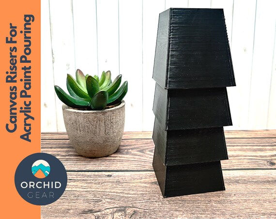 Four Pack Canvas Stands / Feet / Risers for Acrylic Paint | Etsy