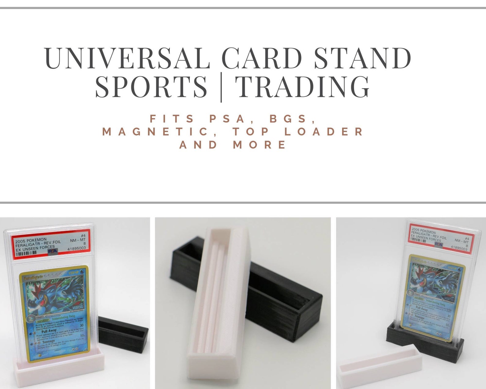 Collectible Card Display Stand 3 Pack Etsy