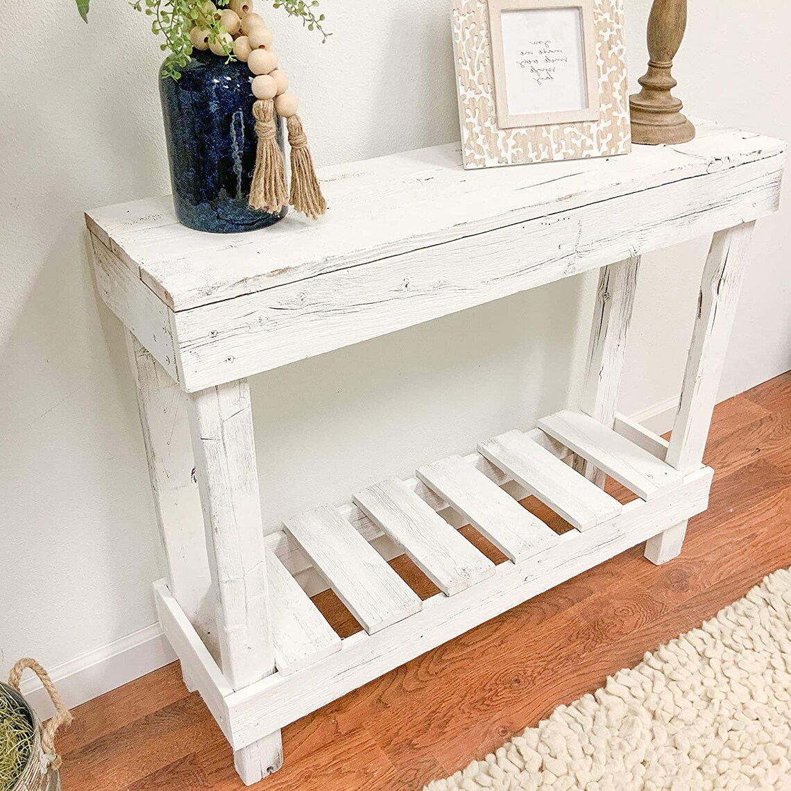 2021 Vintage Reclaimed Wood Console Table 35 inches wide x 10 Etsy