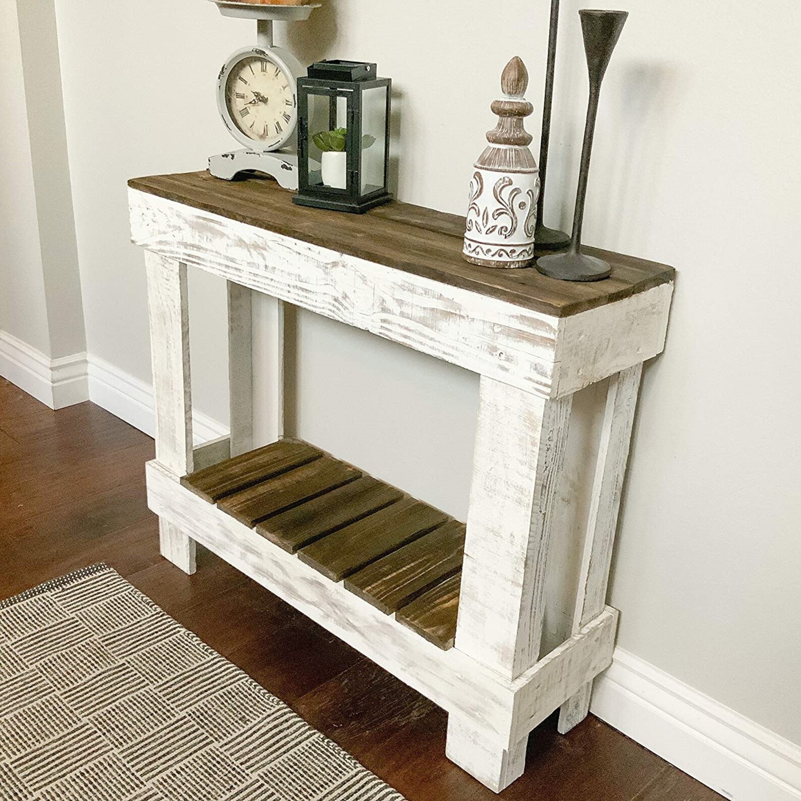 2021 Vintage Reclaimed Wood Console Table 35 inches wide x 10 Etsy