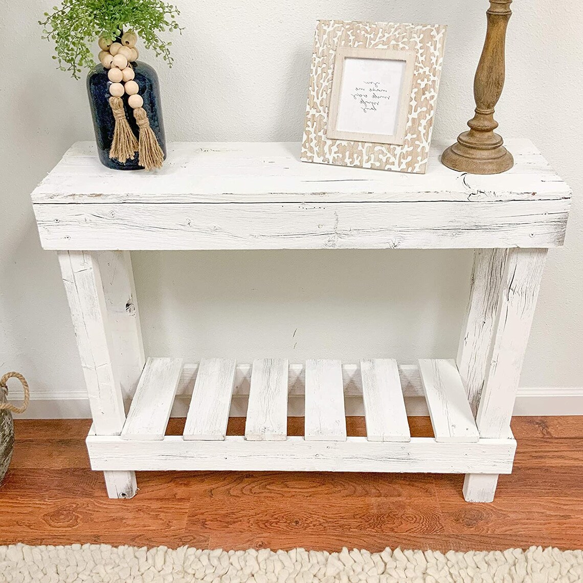 2021 Vintage Reclaimed Wood Console Table 35 inches wide x 10 Etsy