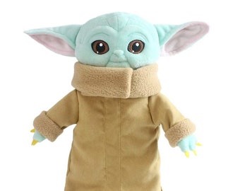 Bebé Yoda Grogu inspiró juguetes hechos a mano de felpa suave