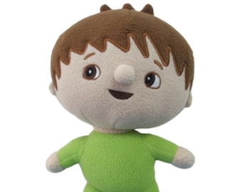 Juguetes de peluche suaves hechos a mano inspirados en Charlie Boy Baby TV