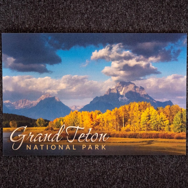 Oxbow Bend Landscape Photo | Grand Teton National Park Postcard | 4"x6" | Made in the USA | Free Shipping | 100% Recycled