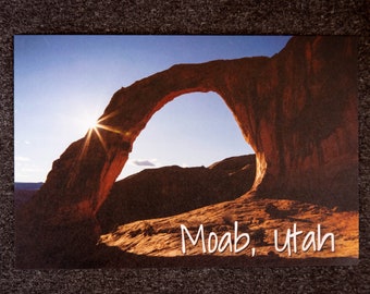 Corona Arch Postcard | Moab, Utah Print | 4"x6" | Made in the USA | Free Shipping | 100% Recycled