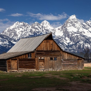 Moulton Barn Print: Mormon Row, Grand Teton Landscape Photography