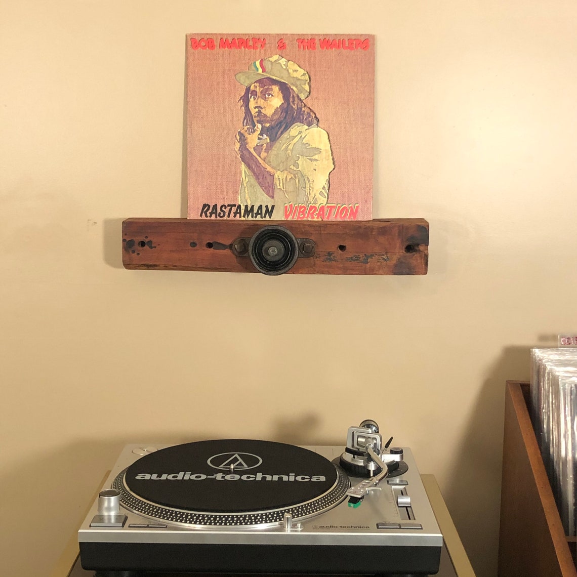 Reclaimed Vinyl Record Floating Shelf Etsy