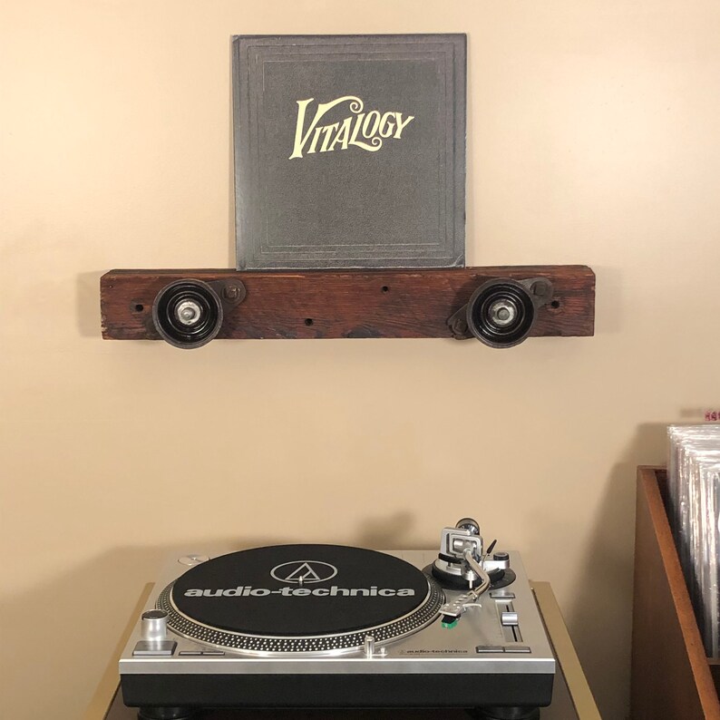 Reclaimed Vinyl Record Floating Shelf Etsy