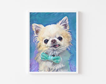 Custom Pet Portrait, Dog Portrait from Photo Commision, Personalized Dog Portrait, Modern Poster, Pet Memorial Gift, Unique Pet Canvas Print