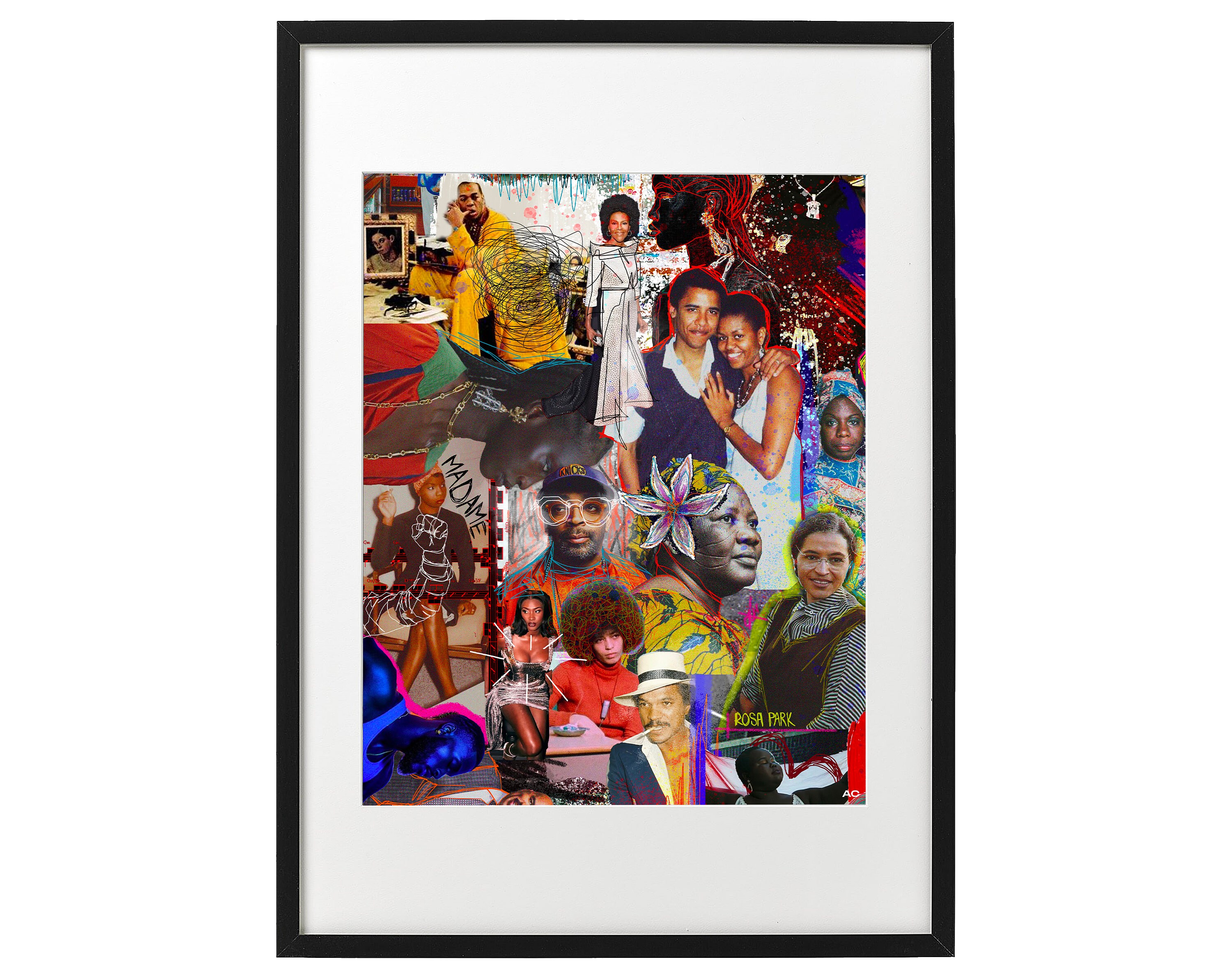 Rêve Noir, Colorful Minds - 50x70