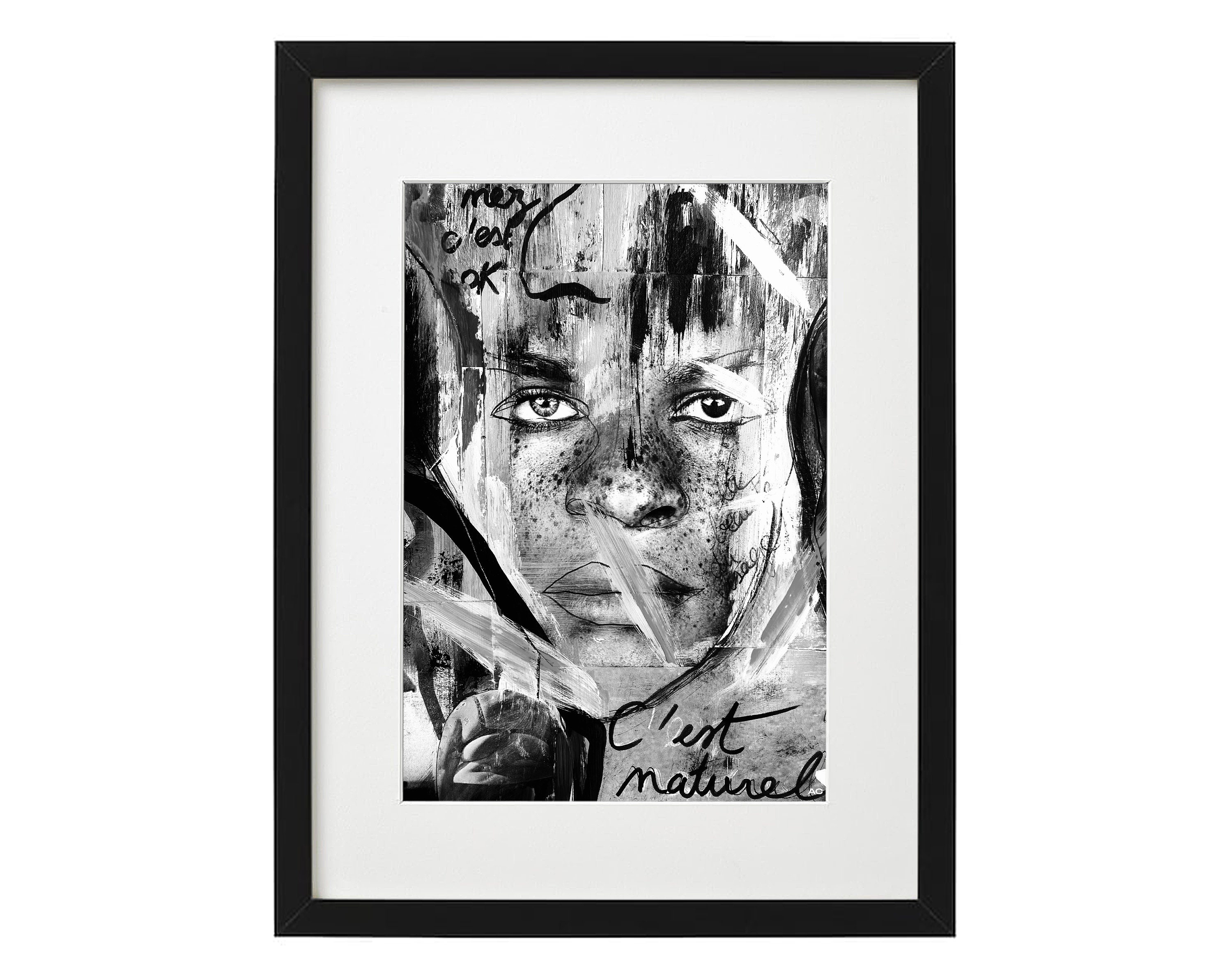 Imparfaits, Dans Nos Yeux, Noir et Blanc - 30x40