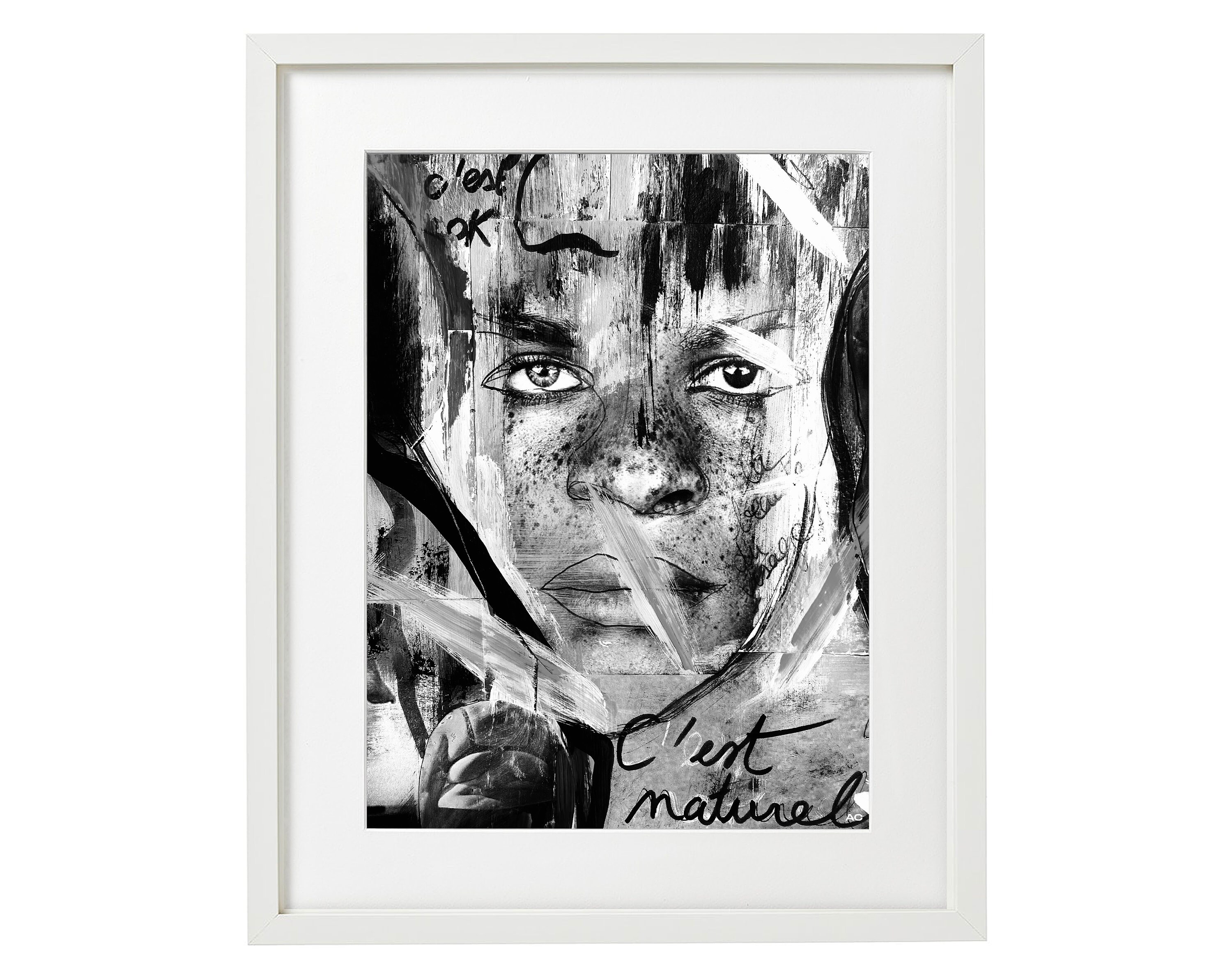 Imparfaits, Dans Nos Yeux, Noir et Blanc - 40x50