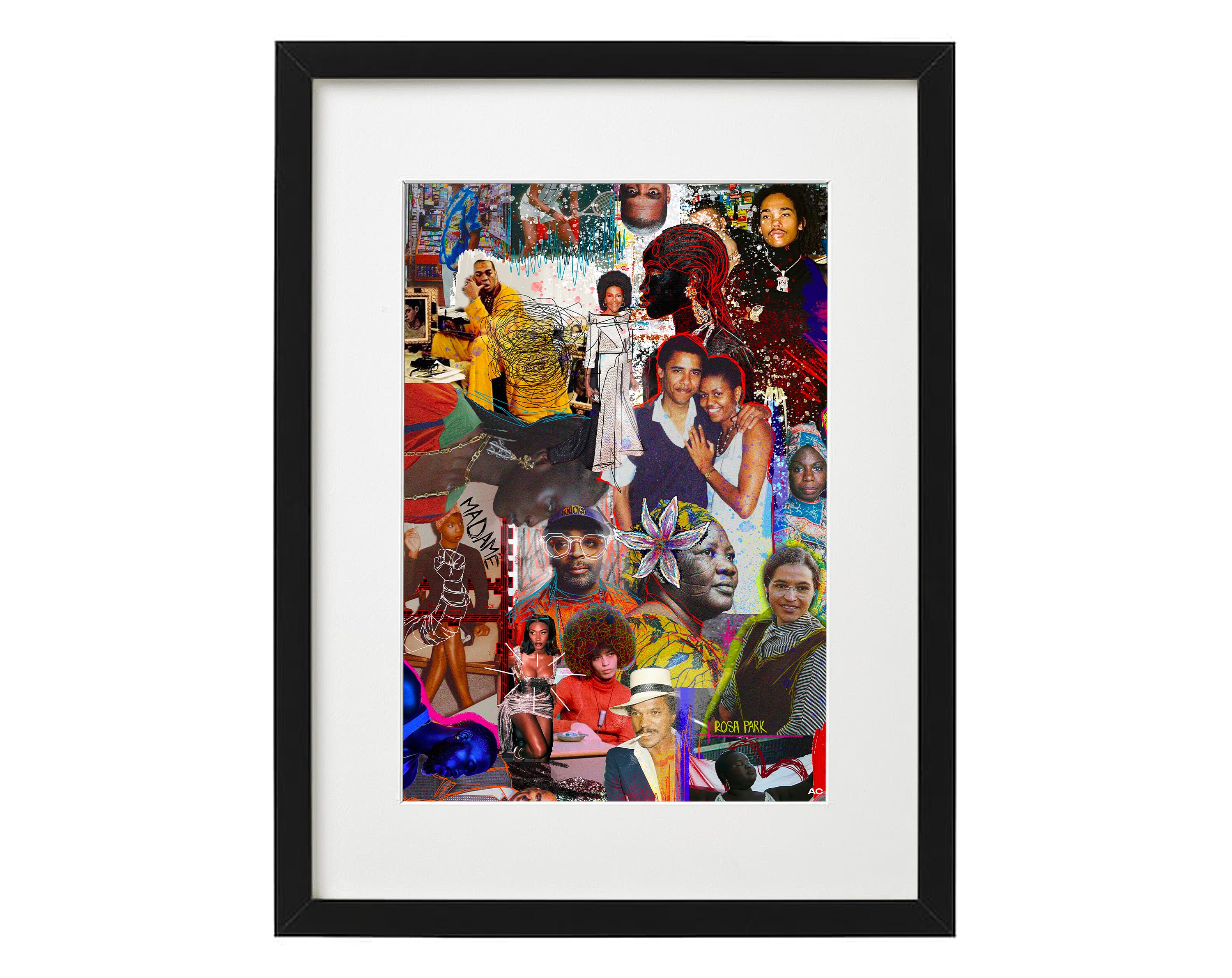 Rêve Noir, Colorful Minds - 30x40