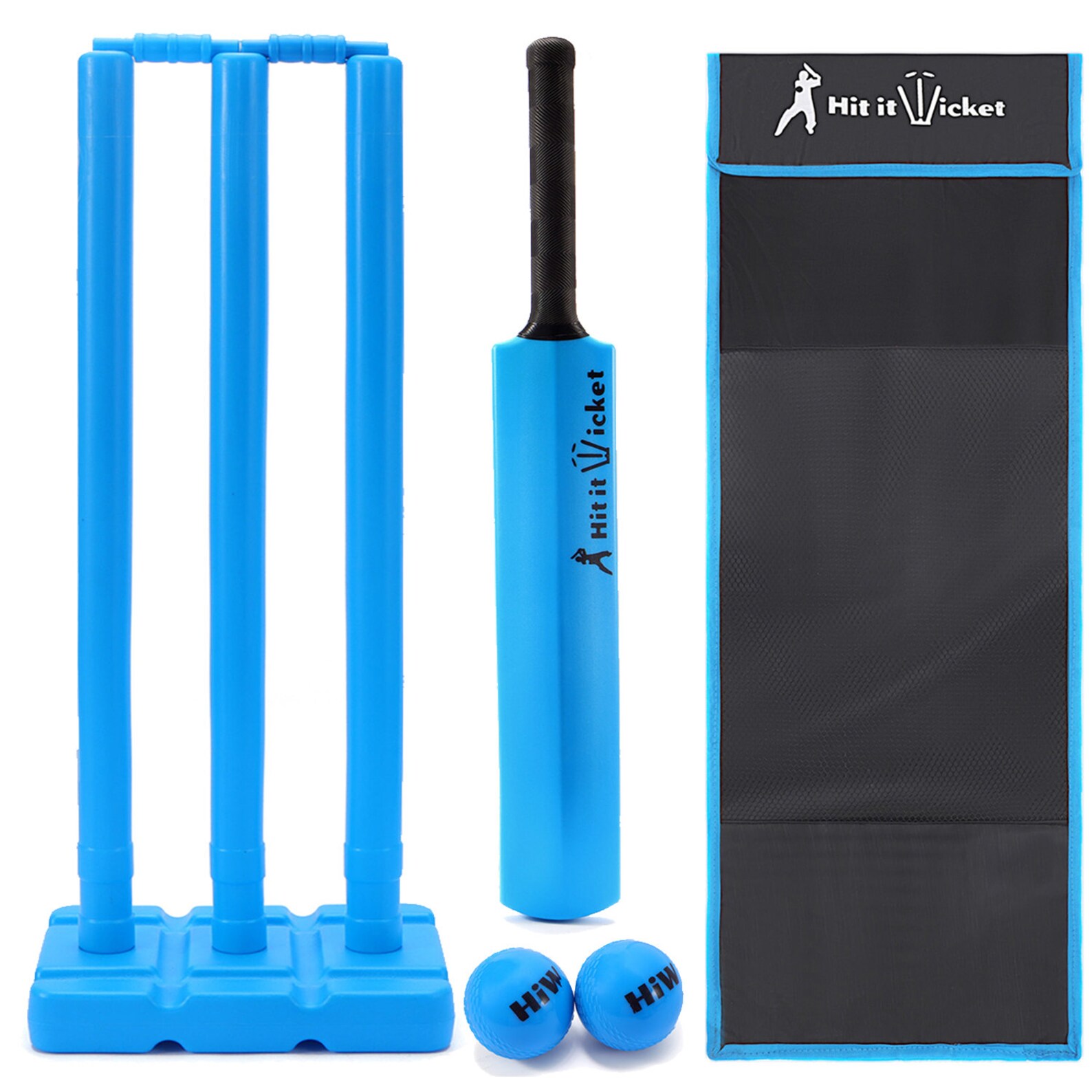 Hit It Wicket Kids Cricket Set Plastic Cricket Set Cricket Etsy