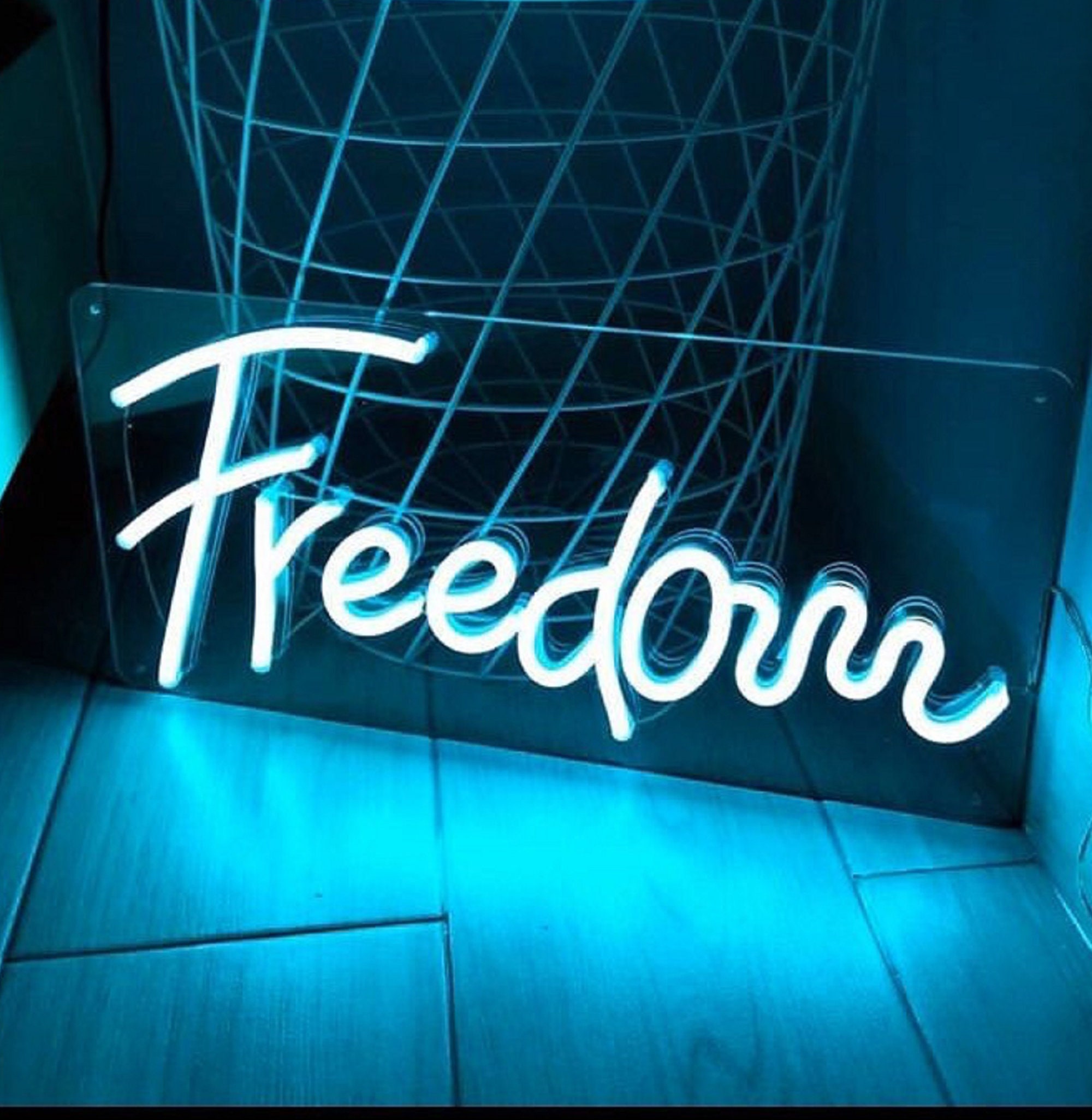 Freedom neon sign Neone Wall Decor Wall Art Wall Decor Etsy
