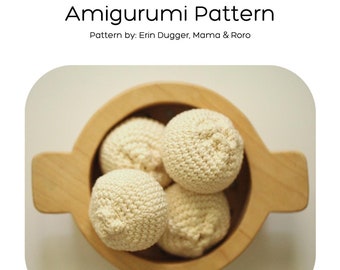Amigurumi Häkelanleitung Suppenkloß Bao Spielzeug Küche Spielen Essen DIY Pattern