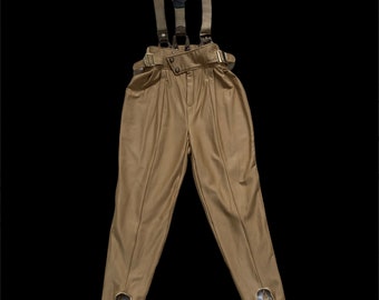 Made in Japan Silvy Vintage Overall Ski Pant Multi Colour Padding Baggy Wide Balloon Stretchable Waist