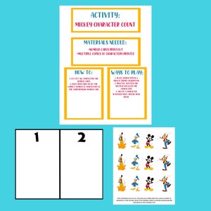 Mickey Character Counting Practice