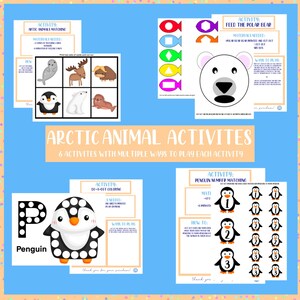 Arctic Animals Preschool Activities- 6 Activities