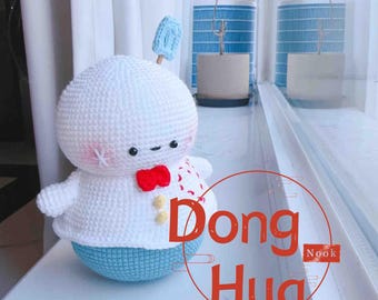 Instant Download Love and Deepspace Happy Snowman Crochet Pattern
