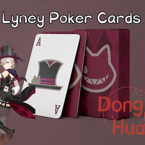 Genshin Impact Lyney-speelkaartenstapel, Genshin Impact Magic-kaart, Genshin Impact-pokerkaart