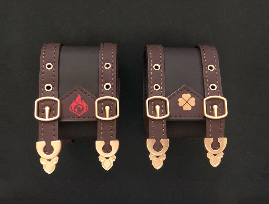 Genshin Impact Klee Backpack Airpods Case Four Leaf Clover Etsy