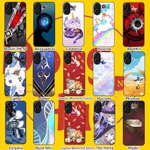 Honkai Star Rail Mobile Phone Case, March 7th SP, Phainon, Cipher, Castorice, Cerydra, Mydei, Tribbie, The Herta, Boothill, Acheron