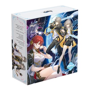 Kit cadeau Honkai Star Rail, Sac cadeau Honkai Star Rail, Kit d'illustrations Honkai Star Rail, Posters HSR Stickers Cartes postales Marque-pages