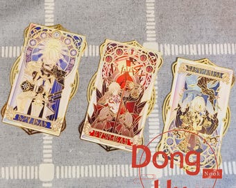 Honkai Star Rail Metal Bookmarks, Castorice, Phainon, Mydei, Anaxagoras, Aglaea, Tribbie, Cipher, Hyacine