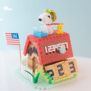 Instant Download Dog and House 3D Perler Bead Pattern
