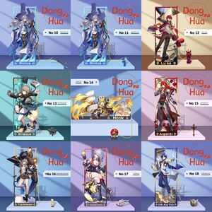 Honkai Star Rail Bookmark Koop 2 krijgt 1 gratis, Aventurijn, Robin, Firefly, Acheron, Sparkle, Boothill, Black Swan, Dr Ratio, Kafka, Huohuo