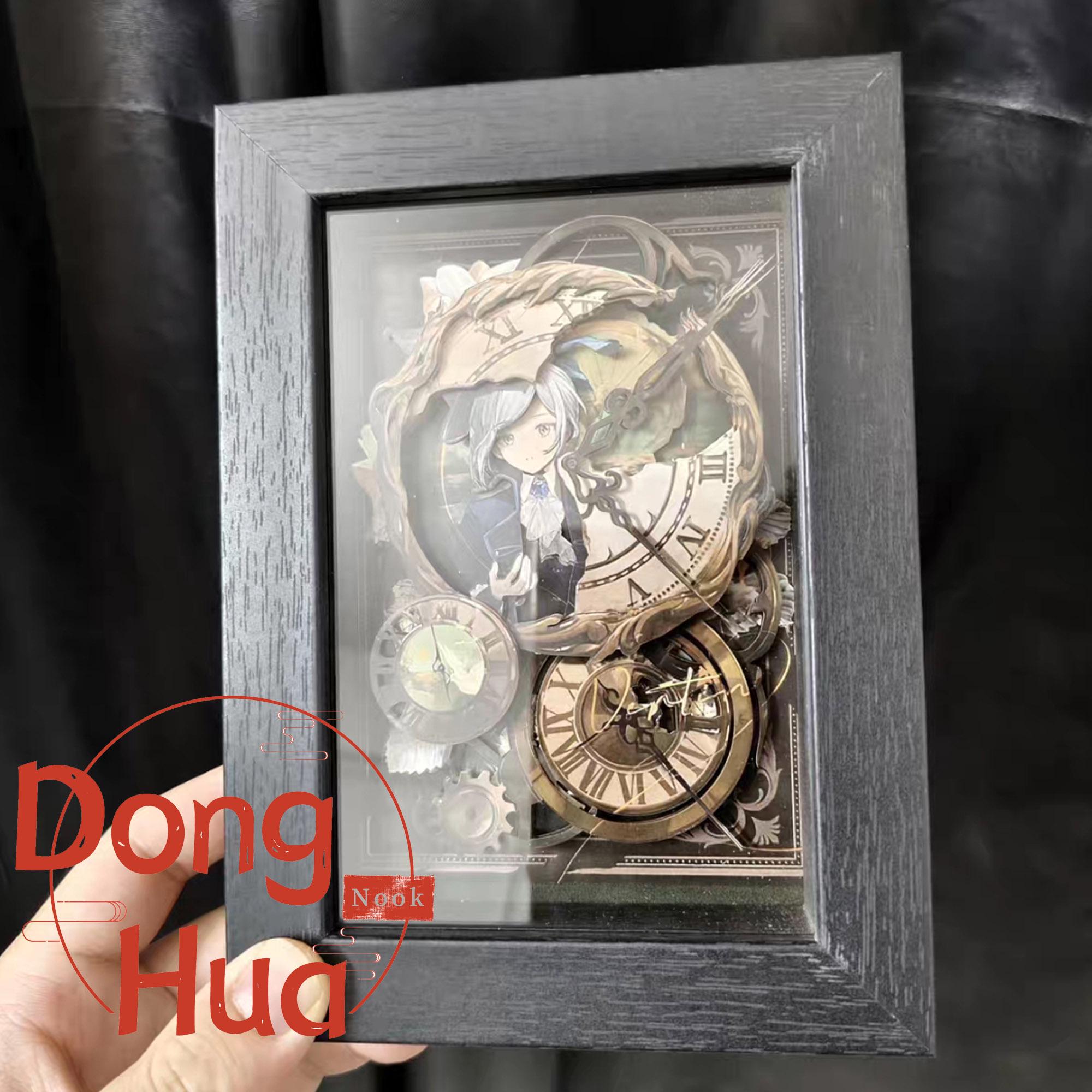 Reverse 1999 Vertin Handmade Card, Vertin 3D Painting Photo Frame