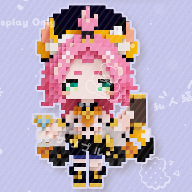 Instant Download Genshin Impact Perler Bead Pattern Klee Etsy Australia