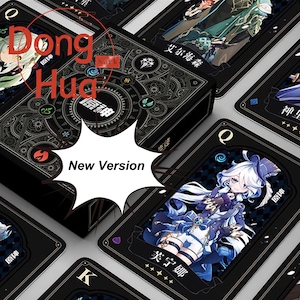 Baraja de cartas Genshin Impact, cartas Genshin Impact, cartas de póquer Genshin Impact