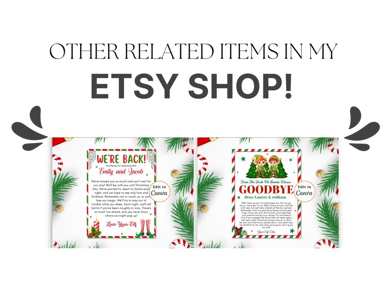 Editable SANTA'S MAGIC KEY Tags, Printable Christmas Eve, Santa Claus Instructions, Magical ...