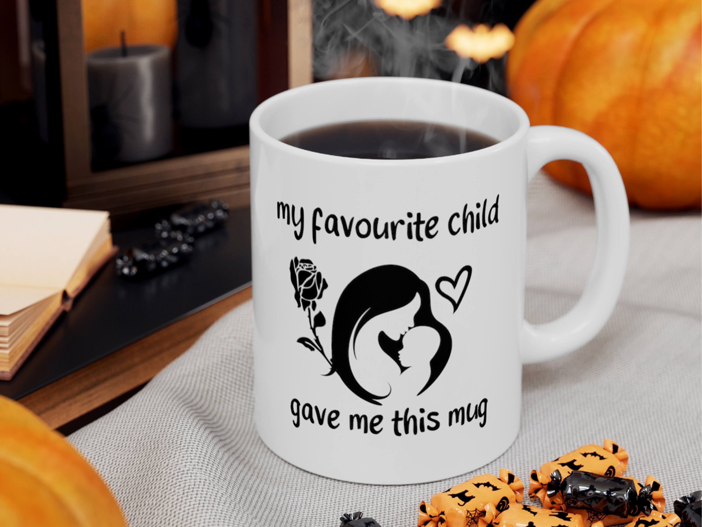 Mon Enfant Préféré M'a Donné Cette Tasse, Maman Cadeau Mug, Amusant Pour Maman, Jour Elle, Tasse Enf