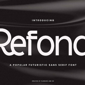Refona - Futuristic Font, Modern Font, Technology Font, Business Font, Logo Font, Brand Font, Tech Font, Science Font, Sans Serif