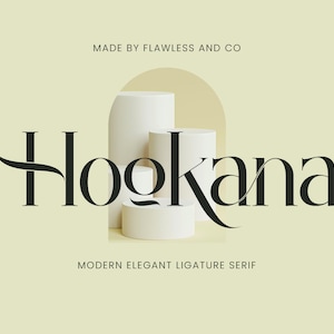 Hookana- Modern Serif Font, Procreate Font, Canva Font, Cricut Font, Branding Font, Logo Font, serif font, cute font, elegant font