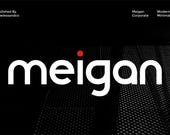 Meigan - Modern Font, Sans Serif Font, Corporate Font, Branding Font, Logo Font, Poster Font, Font for Download, Canva Font, Cricut Font