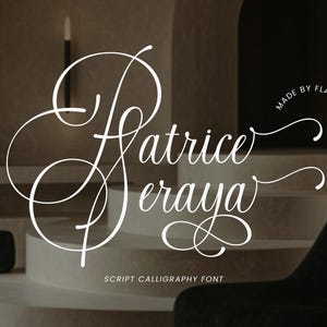 Patrice Seraya - Kalligraphieschrift, Schreibschrift, Hochzeitsschriftart, Canva-Schriftart, Cricut-Schriftart, Procreate-Schriftart, Schreibschriftschrift, Branding-Schriftart