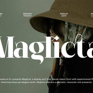 Maglicta - Display Serif Font, Logo Font, Branding Font, Elegant Font, Wedding Font, Bold Font, Modern Font, Typeface Font, Classy Font,