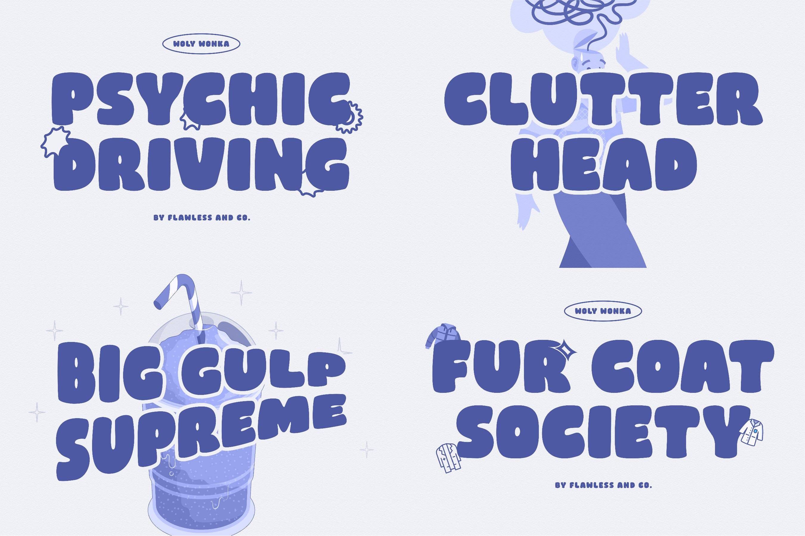 Funny Font Bundle Fun Font, Display Font, Procreate Font, Canva Font ...