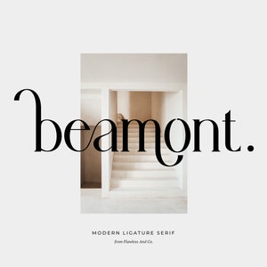 Beamont-czcionka Canva, czcionka Procreate, czcionka SVG, czcionka Cricut, czcionka tnąca, nowoczesna czcionka Serif, czcionka brandingowa, czcionka Boho, czcionka logo, czcionka bezszeryfowa